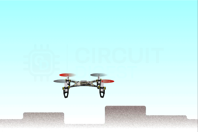 LiteWing drone demonstrating height hold mode with automatic altitude control and hovering stability