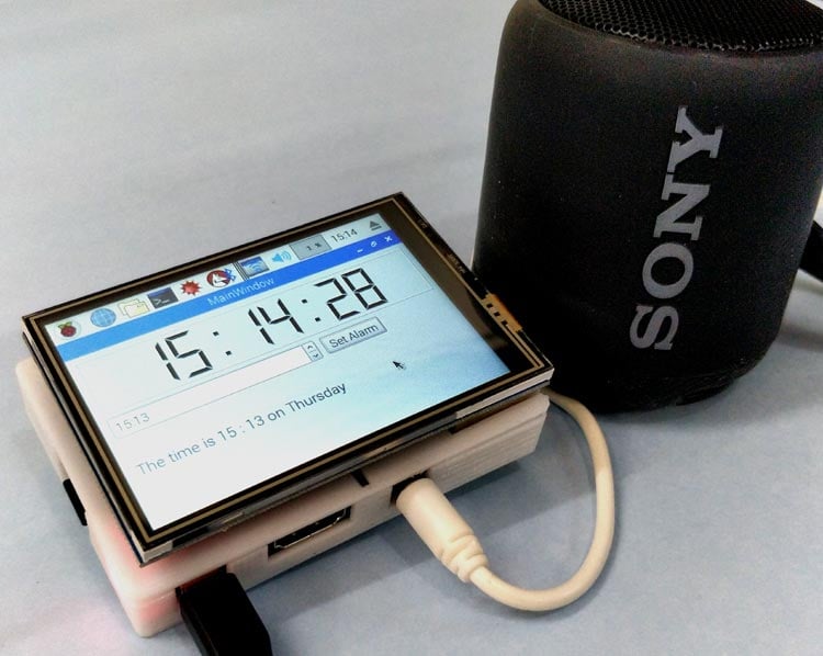  Raspberry Pi Based Jarvis themed Speaking Alarm Clock