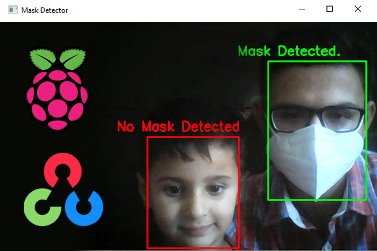  Face Mask Detection using Raspberry Pi and OpenCV